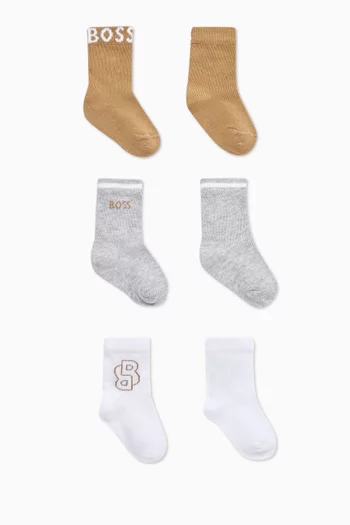 Logo Socks, Set of 3