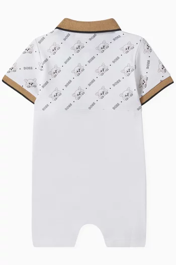 Interlock Panda Monogram Romper