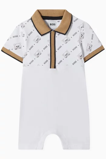 Interlock Panda Monogram Romper