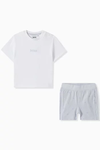 Logo T-shirt & Shorts Set