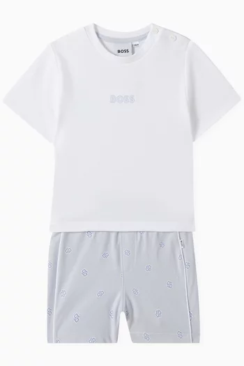 Logo T-shirt & Shorts Set