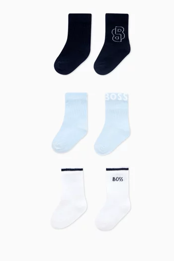 Logo Socks, Set of 3