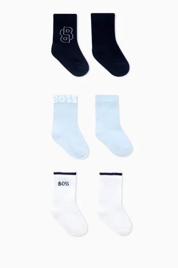 Logo Socks, Set of 3