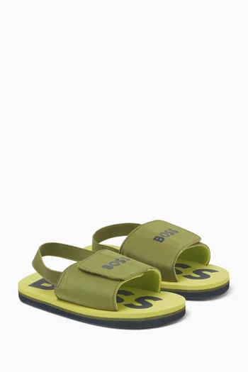 Logo Strap Sandals
