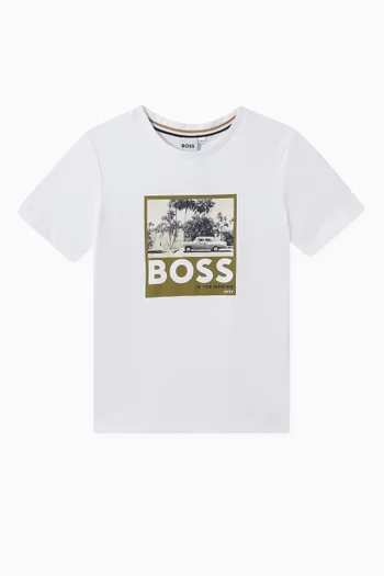 Logo Graphic T-shirt in Cotton