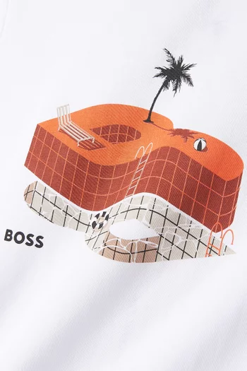 Logo Graphic T-shirt in Cotton