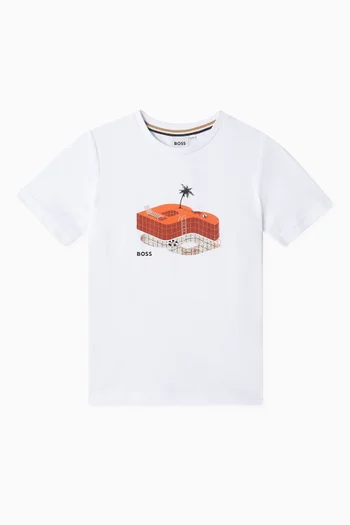 Logo Graphic T-shirt in Cotton
