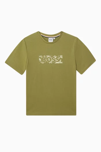 Logo Graphic T-shirt in Cotton