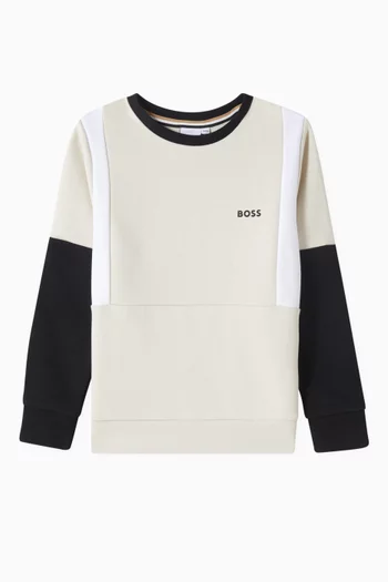 Logo Sweatshirt in Fleece
