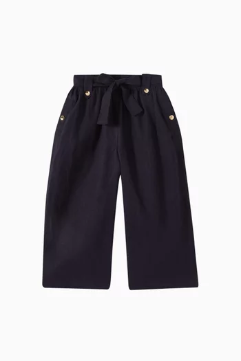 Wide-leg Pants in Cotton