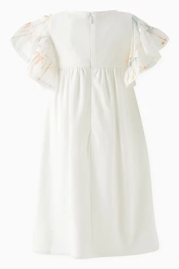 Ruffled Dress in Organic Cotton