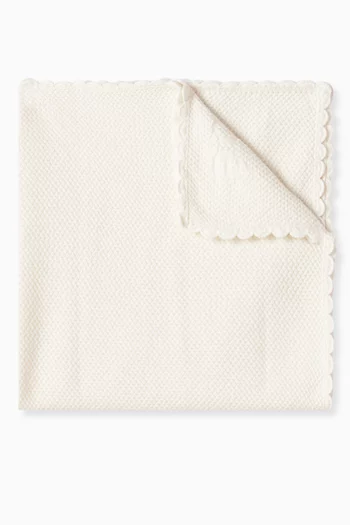 Scalloped Blanket in Cotton-blend