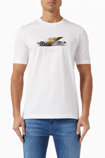 x Porsche Crew Neck T-shirt in Cotton