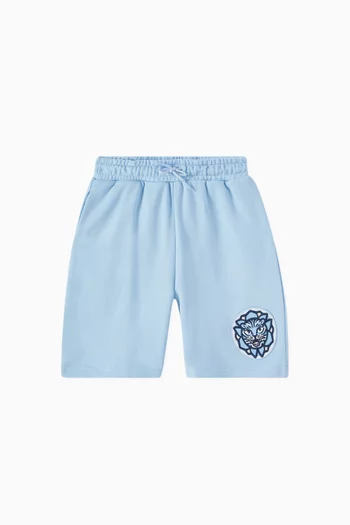 Embroidered Bermuda Sweatshorts in Cotton