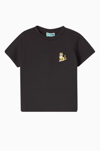 Embroidered T-shirt in Organic Cotton
