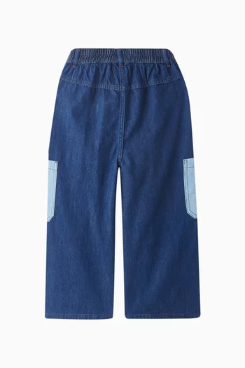 Wide-leg Jeans in Cotton