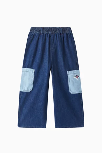 Wide-leg Jeans in Cotton