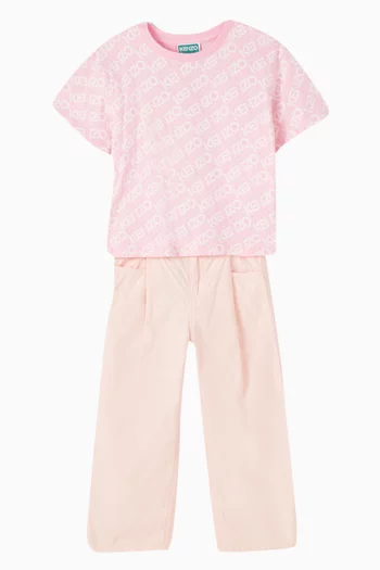 Wide Leg Pants in Cotton