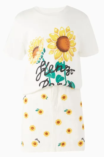 Sunflower Logo-print T-shirt in Cotton