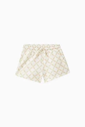 Chain-print Shorts