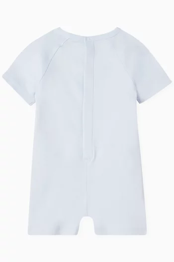 Tiger Logo-print Romper in Organic Cotton