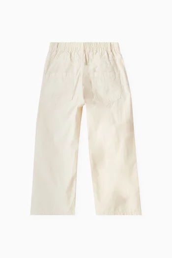 Wide Leg Pants in Cotton