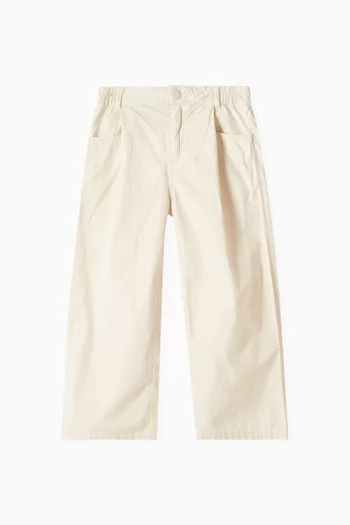Wide Leg Pants in Cotton