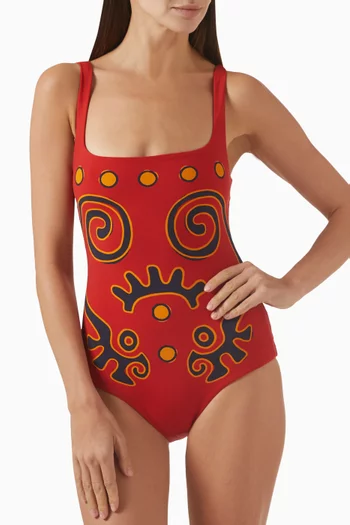 Mile One-piece Swimsuit in Stretch Nylon