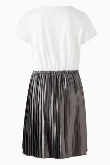 Metallic T-shirt Dress