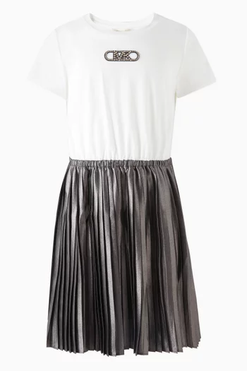 Metallic T-shirt Dress