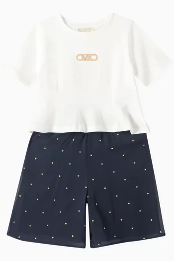 Bermuda Shorts in Crepe