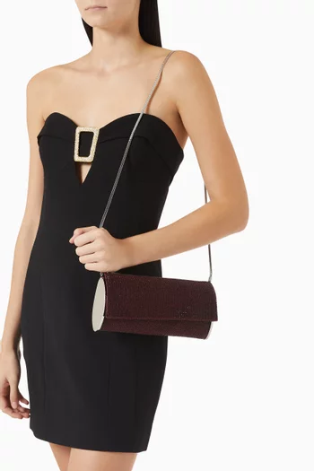 Kate Clutch Bag in Crystal Mesh