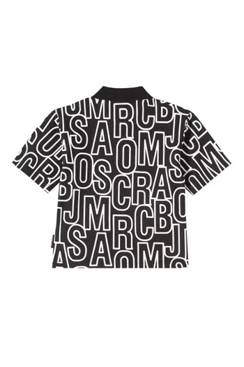 Jumbled Logo Polo Shirt in Cotton