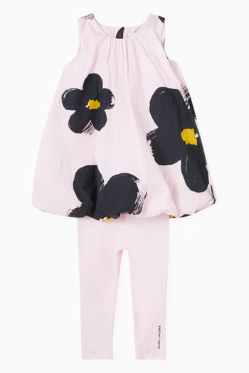 Daisy-print 2-piece Set in Cotton