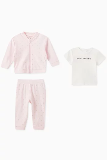 3-piece Tracksuit Set in Cotton Jersey