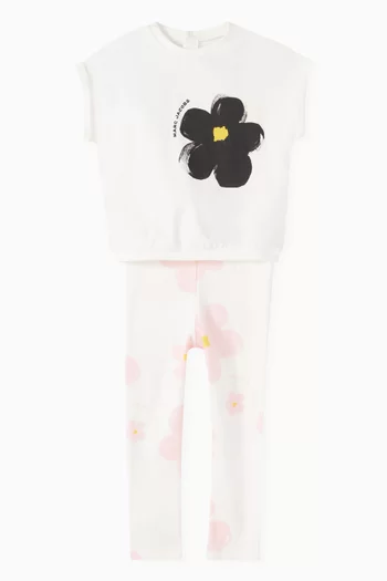 Daisy-print 2-piece Set in Cotton