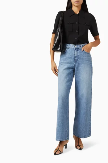 850 Wide-leg Jeans in Cotton-denim