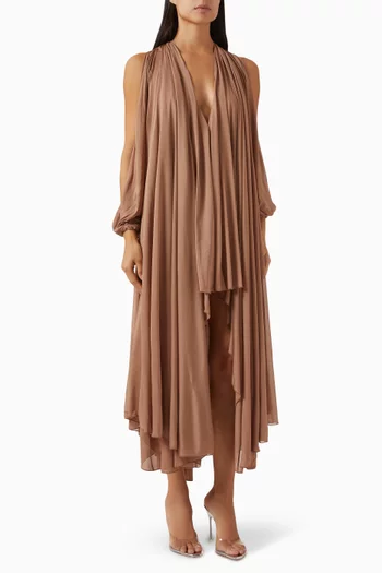 Asymmetric Dress in Jersey