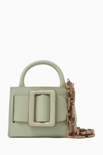 Micro Bobby Surreal Tote Bag in Palmellato Leather