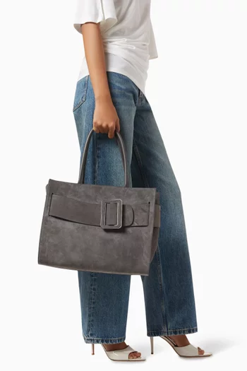 Bobby Tote Bag in Suede
