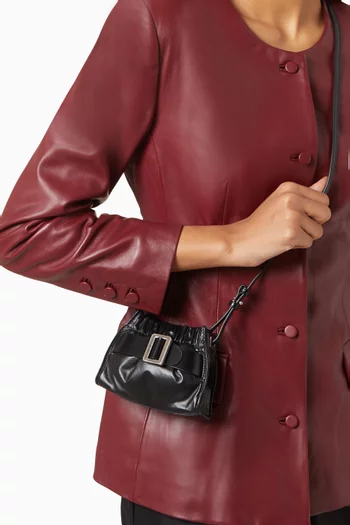 Micro Scrunchy Rebel Satchel Bag in Leather