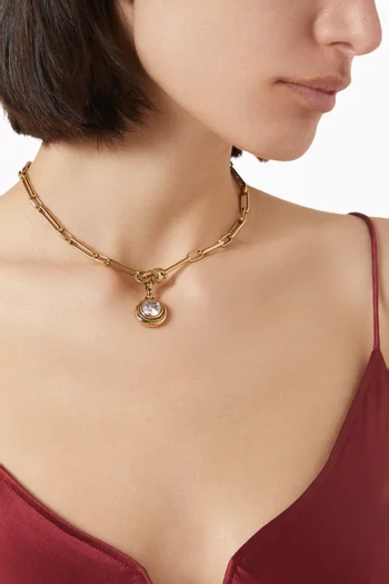 Mystic Frances Necklace in Gold-plated Brass