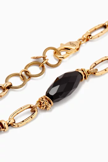 Mystic Onyx Necklace in Gold-plated Brass