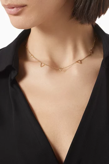 Secret Glamour Necklace in Gold-plated Brass