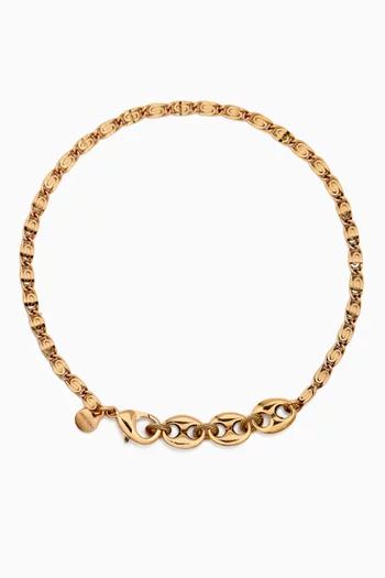 Imani Choker Necklace in Gold-plated Brass