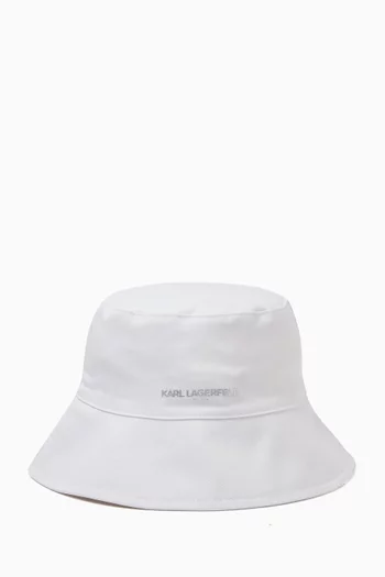 Karl Signature Bucket Hat
