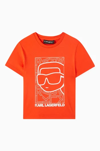 Graphic Print T-shirt in Cotton