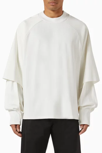 Raglan Layered T-shirt in Cotton