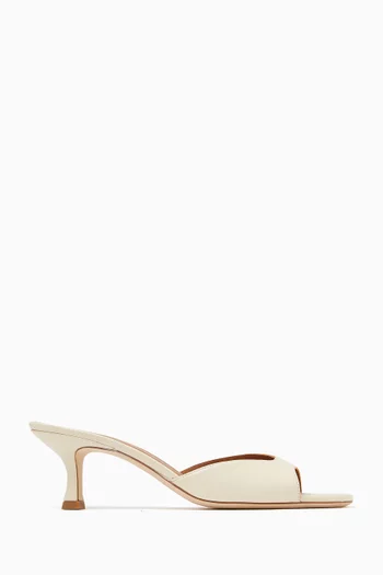 Brigitte 55 Mule Sandals in Leather