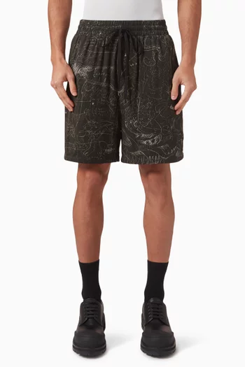 Utopia Shorts in Rayon-twill